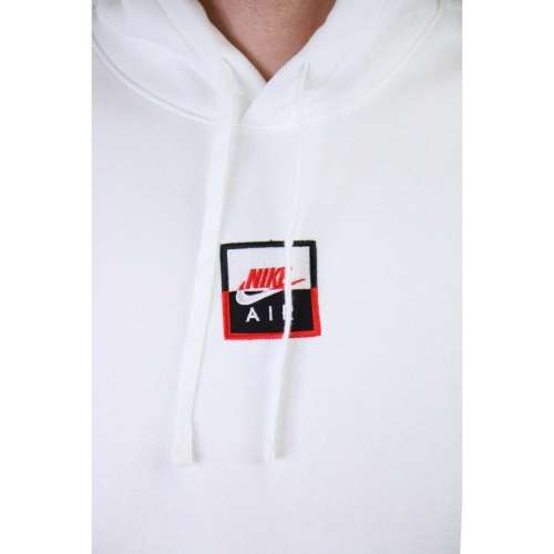 Nike AIR Men's Sportswear POPOVER Hoodie Fleece in White (STANDARD FIT) CT7172 100 Size Medium