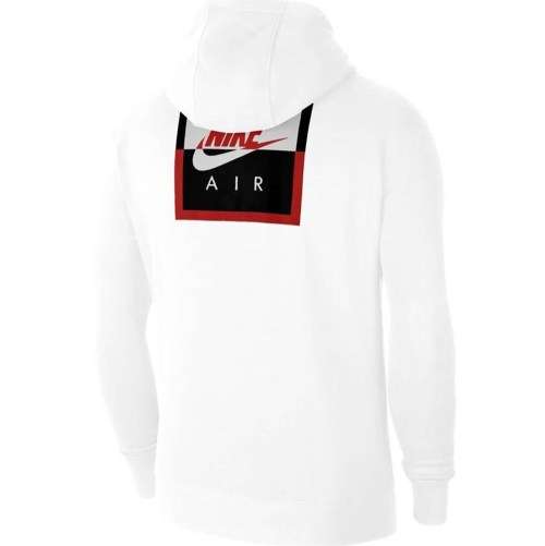 Nike AIR Men's Sportswear POPOVER Hoodie Fleece in White (STANDARD FIT) CT7172 100 Size Medium