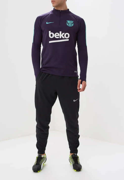 NIKE Men's FC Barcelona DRI-FIT 1/2 Zip Training Top (SLIM FIT) CN5529 524 Size Large