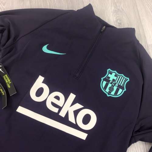 NIKE Men's FC Barcelona DRI-FIT 1/2 Zip Training Top (SLIM FIT) CN5529 524 Size Large