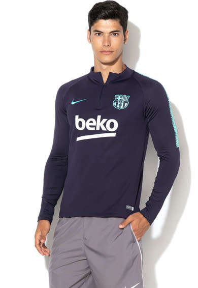 NIKE Men's FC Barcelona DRI-FIT 1/2 Zip Training Top (SLIM FIT) CN5529 524 Size Large
