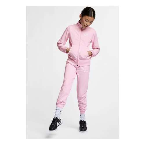 Nike GIRL's Sportswear Full Track Suit PINK/ White CJ4364 663 Size Extra Large