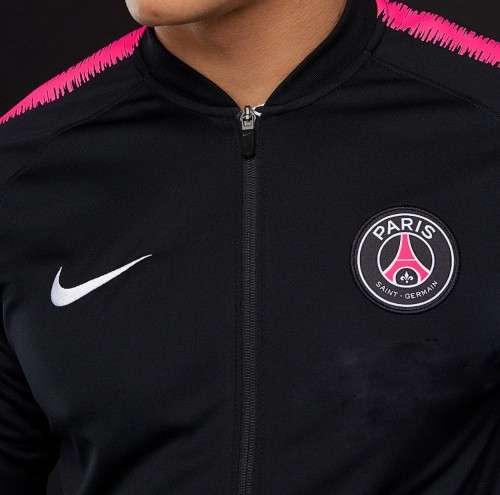 NIKE Men's Paris Saint Germain Dry Squad 1/4 Zip Top Black CN5560 010 Size Large