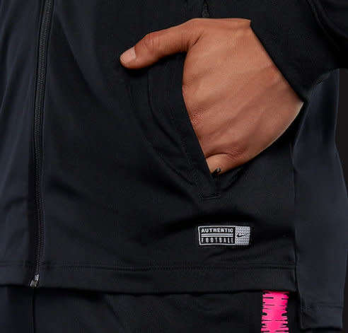 NIKE Men's Paris Saint Germain Dry Squad 1/4 Zip Top Black CN5560 010 Size Large