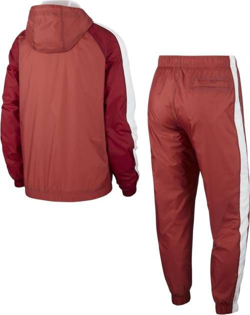 Original Men's Nike 2 Piece Track Suit  Woven Red/ White BV3025 681 Size Large