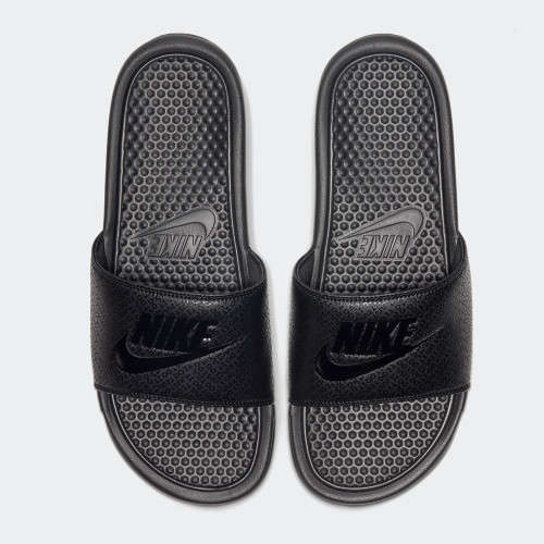 Nike Men's Benassi Just Do It Slide All Black 343880 001 Size UK 7 (SA 7)
