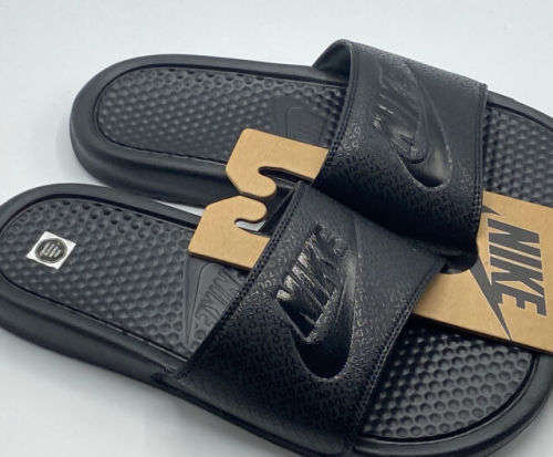 Nike Men's Benassi Just Do It Slide All Black 343880 001 Size UK 7 (SA 7)