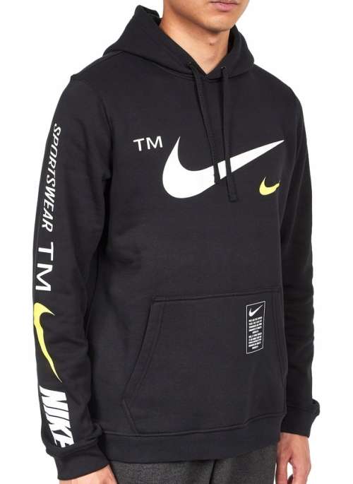 Nike Men's Sportswear Club Pullover Warm Hoodie Black CQ4884 010 Size Large