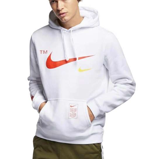 Nike Men's Sportswear Club Pullover Warm Hoodie White CQ4884 100 Size Large