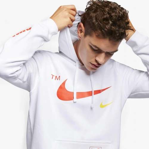 Nike Men's Sportswear Club Pullover Warm Hoodie White CQ4884 100 Size Large