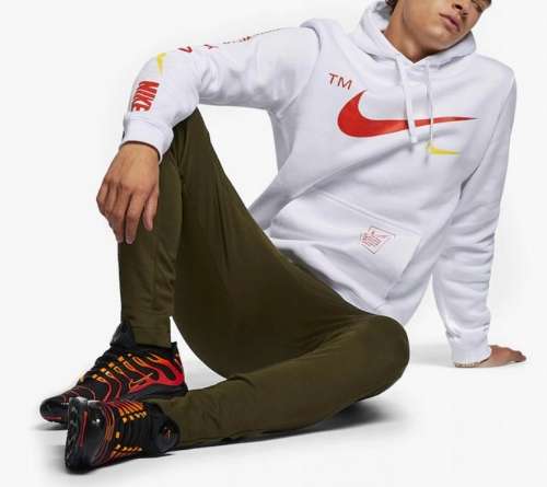 Nike Men's Sportswear Club Pullover Warm Hoodie White CQ4884 100 Size Large