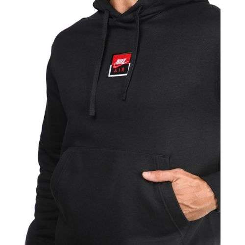 Nike AIR Men's Sportswear POPOVER Hoodie Fleece Black(STANDARD FIT) CT7172 010 Size Medium