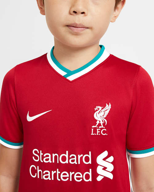 Nike Liverpool FC 2020/21 Stadium Home Older Kids' Football Shirt (STD FIT) CZ2647 687 Size Large