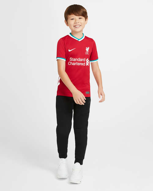 Nike Liverpool FC 2020/21 Stadium Home Older Kids' Football Shirt (STD FIT) CZ2647 687 Size Large