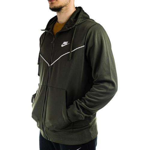 Nike Sportswear Men's Full Zip Hoodie Khaki (STD FIT) CZ7822 325 Size Medium