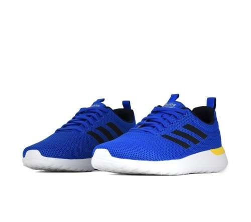 adidas Men's Lite Racer CLN Blue/ Black/Yellow EG3138 Size UK 10 (SA 10)