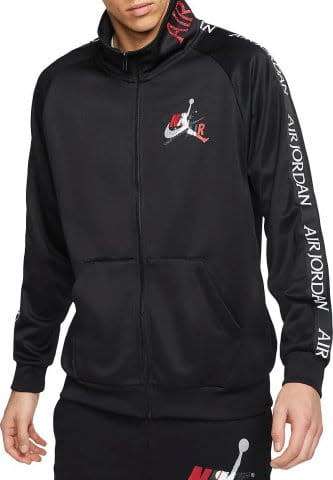 Nike Men's Air Jordan Jumpman Tricot Warm-Up Jacket Black (STD FIT) CT9414 010 Size Medium