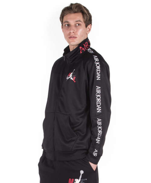 Nike Men's Air Jordan Jumpman Tricot Warm-Up Jacket Black (STD FIT) CT9414 010 Size Medium