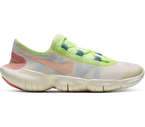 NIKE Women's Free RUN 5.0 2020 Pale Ivory/Shimmer-Sail Size UK 5 (SA 5)