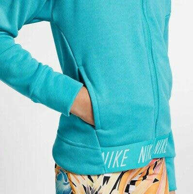 Nike GIRL's Sportswear Girl Full Zip Hoodie Jacket Top Studio Teal CN6226 309 Size Large