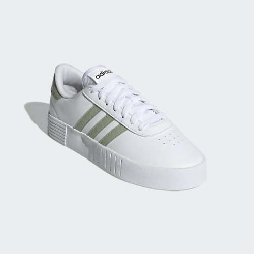 adidas Women's COURT BOLD White/ Halo Green/ Grey Two FY9995 Size UK 6 (SA 6)