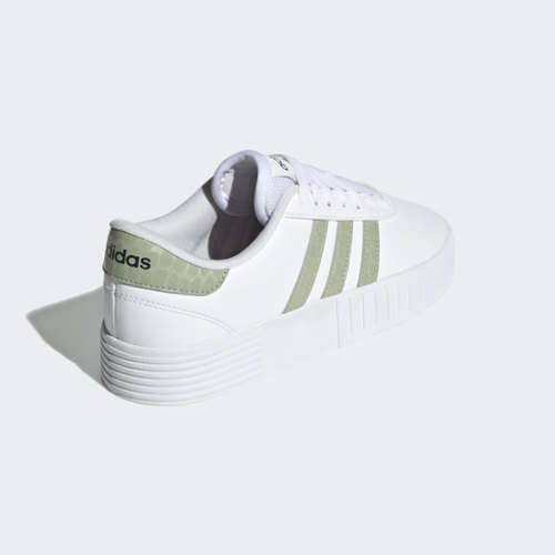 adidas Women's COURT BOLD White/ Halo Green/ Grey Two FY9995 Size UK 6 (SA 6)