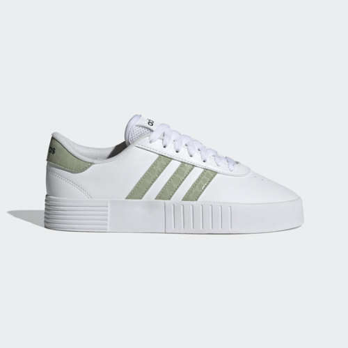 adidas Women's COURT BOLD White/ Halo Green/ Grey Two FY9995 Size UK 6 (SA 6)