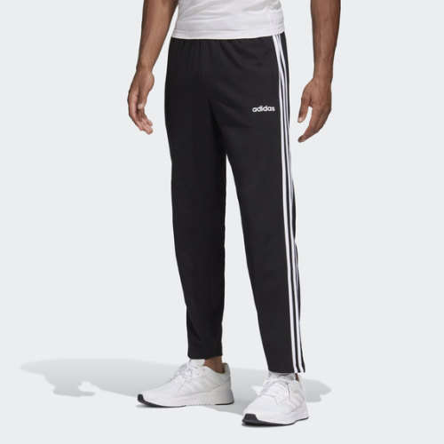 adidas Men's ESSENTIALS 3 STRIPES PANTS Black EW2991 Size Medium
