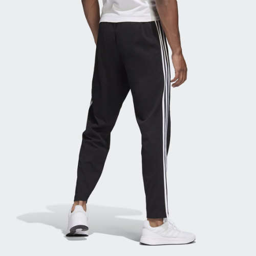 adidas Men's ESSENTIALS 3 STRIPES PANTS Black EW2991 Size Medium