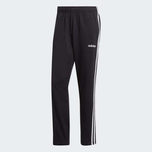 adidas Men's ESSENTIALS 3 STRIPES PANTS Black EW2991 Size Medium