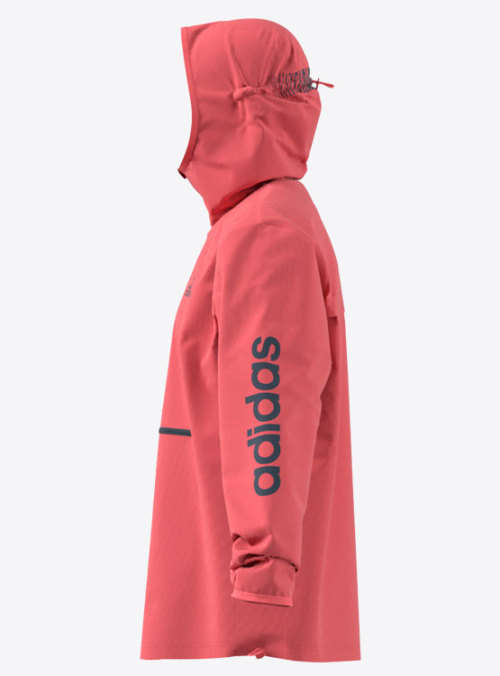 adidas Men's ACTIVATED TECH PRIMEBLUE 1/4 ZIP WINDBREAKER Signal Pink GD5331 Size XL