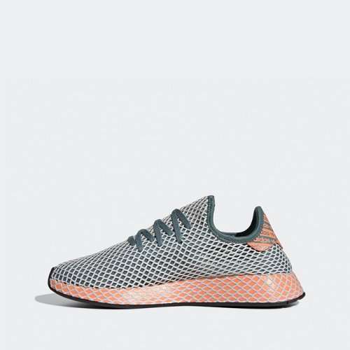 adidas Men's DEERUPT RUNNER Green/ Orange EG5360 Size UK 9 (SA 9)