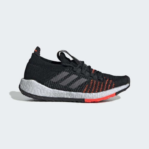 adidas Women's PulseBOOST HD Core Black / Grey Five / Solar Red EE4030 Size UK 5 (SA 5)