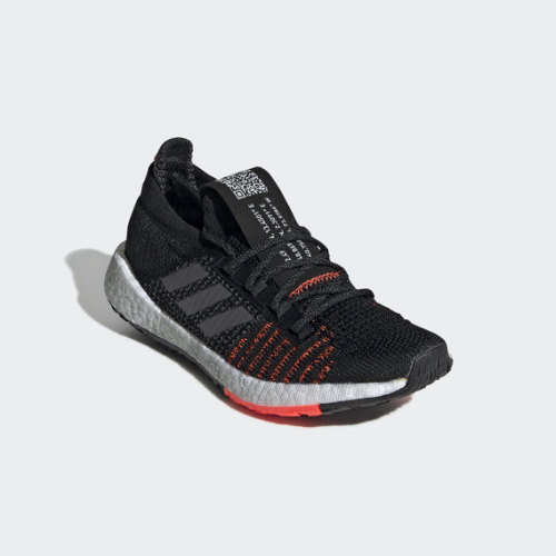 adidas Women's PulseBOOST HD Core Black / Grey Five / Solar Red EE4030 Size UK 5 (SA 5)