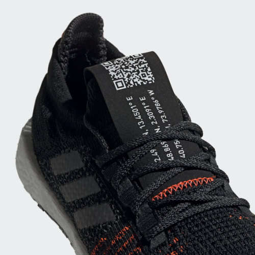 adidas Women's PulseBOOST HD Core Black / Grey Five / Solar Red EE4030 Size UK 5 (SA 5)