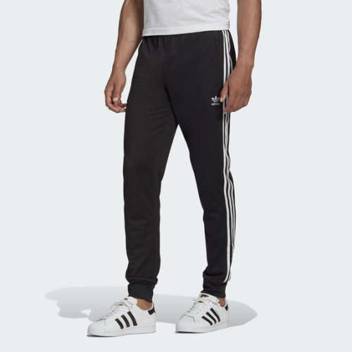 adidas Men's SST TRACK Pants Black CJ9265 Size Large