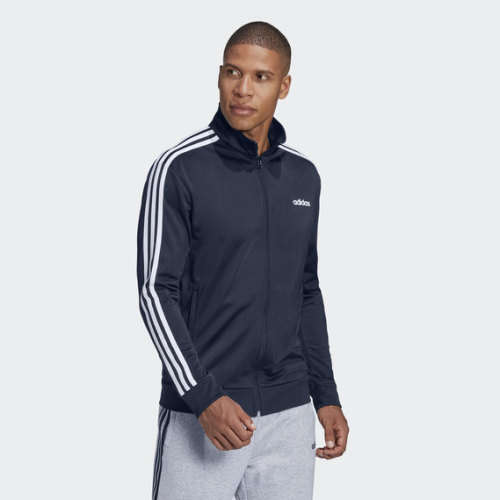 adidas Men's ESSENTIALS 3STRIPE TRACK TOP Blue EV5888 Size Extra Large