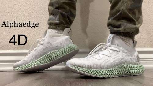 adidas Men's AlphaEdge 4D Cloud White/Carbon EF3454 Size UK 9 (SA 9)