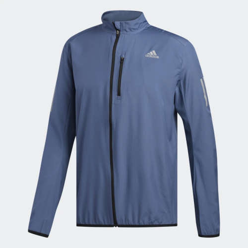adidas Men's OWN THE RUN JACKET Grey DZ2314 Size Extra Large