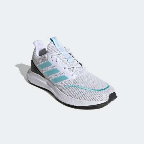 adidas Men's ENERGYFALCON Cloud White/ Blue Spirit/ Dash Grey EH3146 Size UK 9 (SA 9)