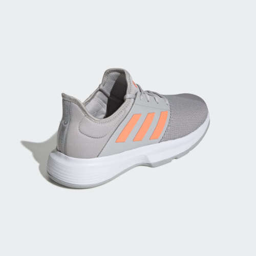 adidas Men's GameCourt Grey/ Orange EG2007 Size UK 7 (SA 7)