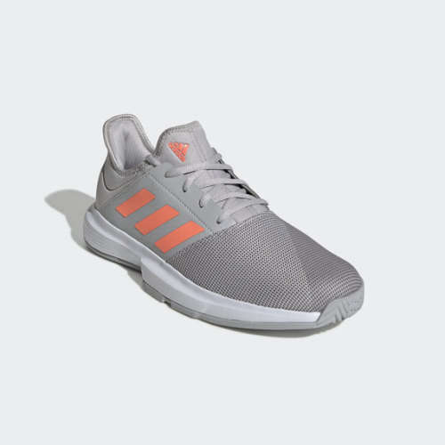 adidas Men's GameCourt Grey/ Orange EG2007 Size UK 7 (SA 7)