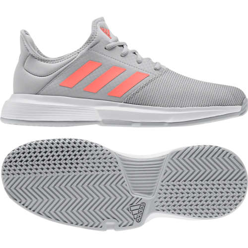 adidas Men's GameCourt Grey/ Orange EG2007 Size UK 7 (SA 7)