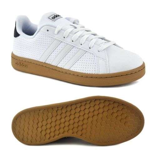 adidas Men's Grand Court Cloud White /Gum EE7886 Size UK 8 (SA 8)