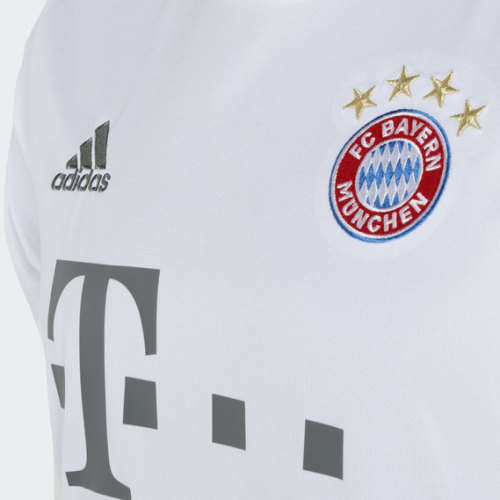 adidas Men's FC BAYERN AWAY JERSEY White/Silver DW7406 Size XL