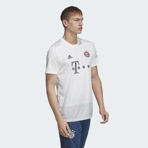 adidas Men's FC BAYERN AWAY JERSEY White/Silver DW7406 Size XL