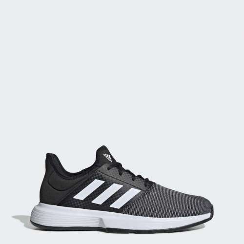 adidas Men's GameCourt CORE BLACK/ CLOUD WHITE/ GREY SIX EG2009 Size UK 8 (SA 8)