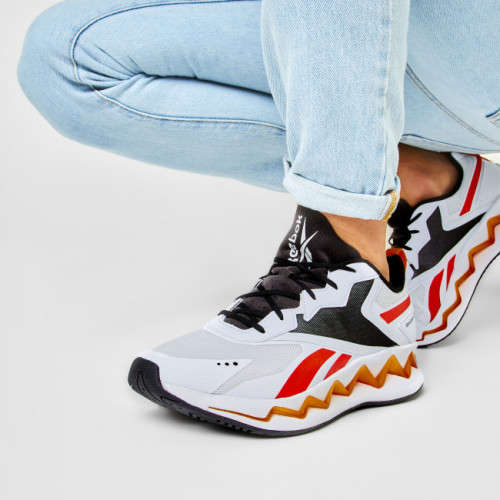 Reebok Men's Zig Elusion Energy White/ Instinct Red/ High Vis Orange FV3838 Size UK 10 (SA 10)