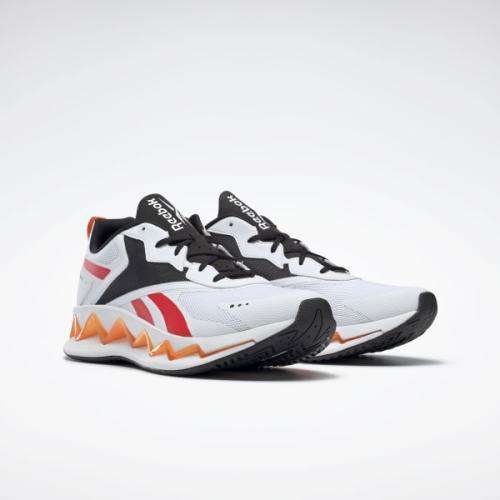 Reebok Men's Zig Elusion Energy White/ Instinct Red/ High Vis Orange FV3838 Size UK 10 (SA 10)
