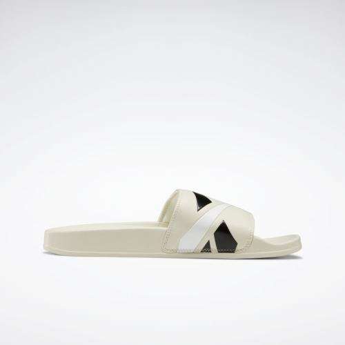 Reebok UNISEX Classic Slide Alabaster/ Black/ White FW5753 Size UK 8 (SA 8)